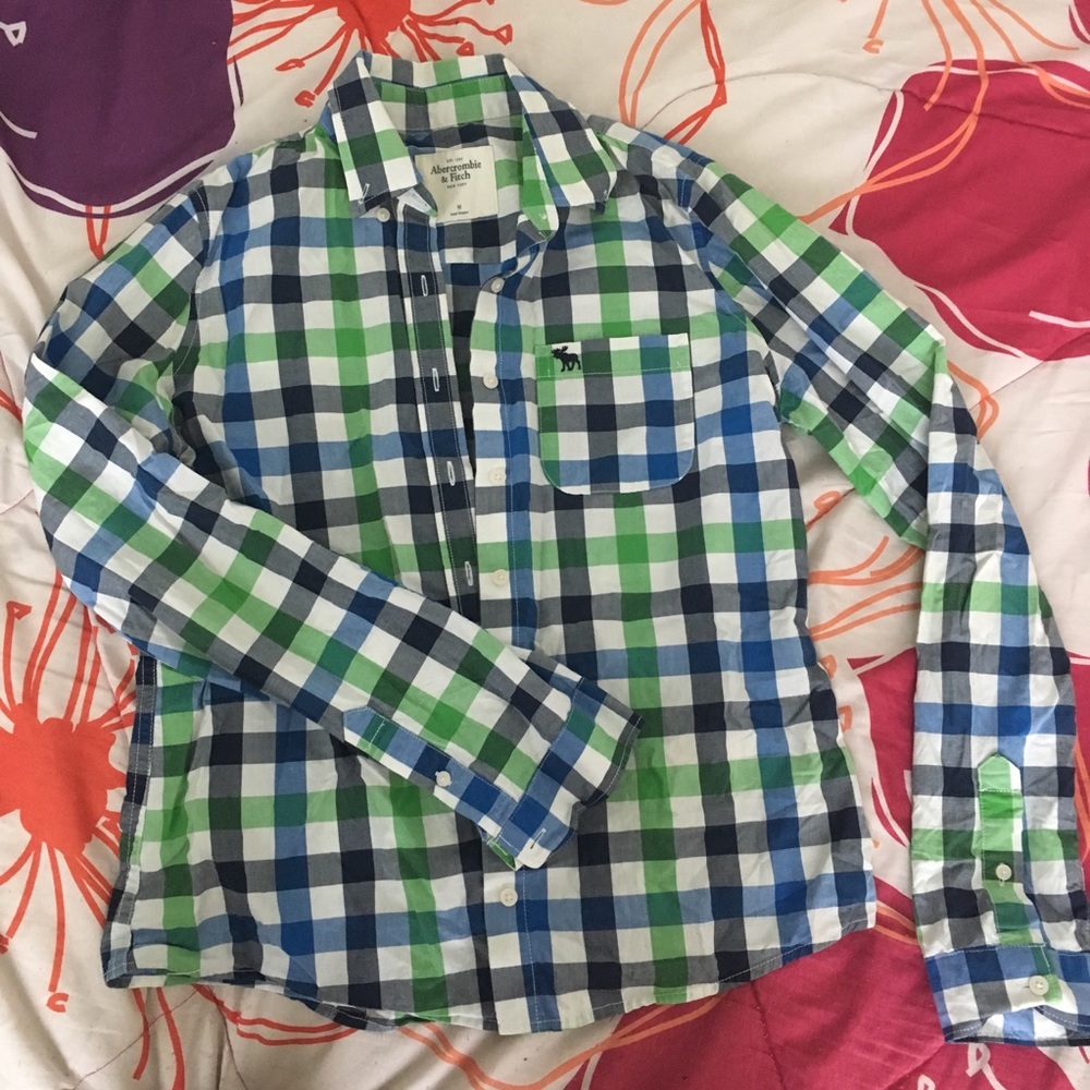 Abercrombie plaid button down